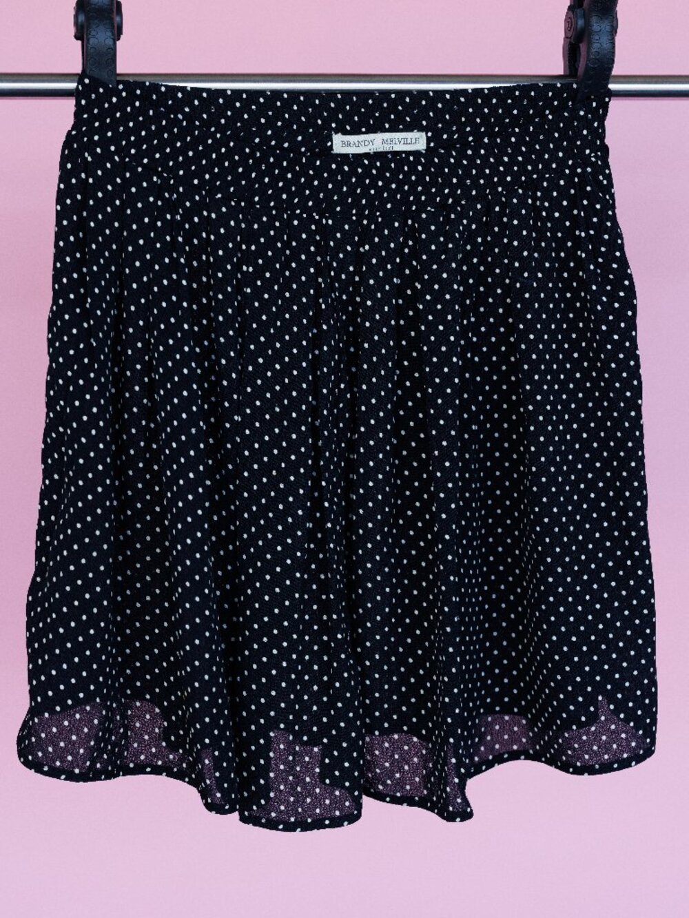 Brandy Melville Polka Dot Mini Skirt One Size